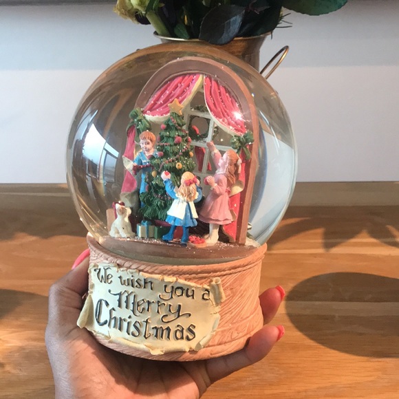 Vintage The San Francisco Music Box We Wish You A Merry Christmas Snow Globe - Picture 6 of 6